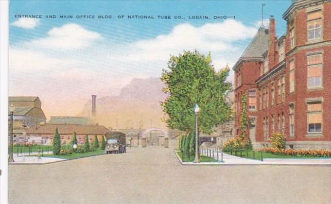 Ohio Lorain Entrance and Main Office Building Of National Tube Company