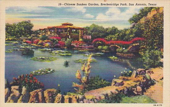 Texas San Antonio Chinese Sunken Garden Breckenridge Park