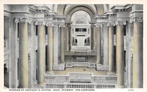 Interior of Kentucky's Capitol Nave, Stairway and Corridors Frankfort Kentucky  