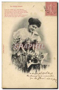 Old Postcard Fantaisie The love letter