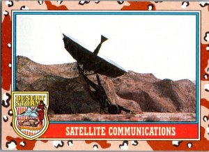 Military 1991 Topps Desert Storm Card Satellite Communications sk21387