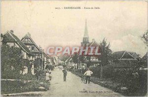 Old Postcard Dannemarie Route Delle