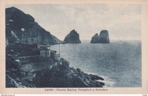 CAPRI, Campania, Italy, 1900-1910s; Piccola Marina, Faraglioni E Semaforo