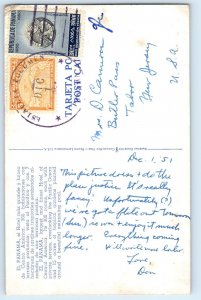 Panama Postcard A Kirkeby Hotel in Panama City 1951 Vintage Posted