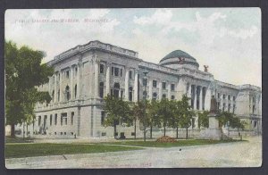 Ca 1914 POST CARD MILWAUKEE WI PUBLIC LIBRARY & MUSEUM MINT