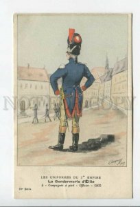 432631 French Propaganda gendarmerie uniforms of first empire Vintage postcard