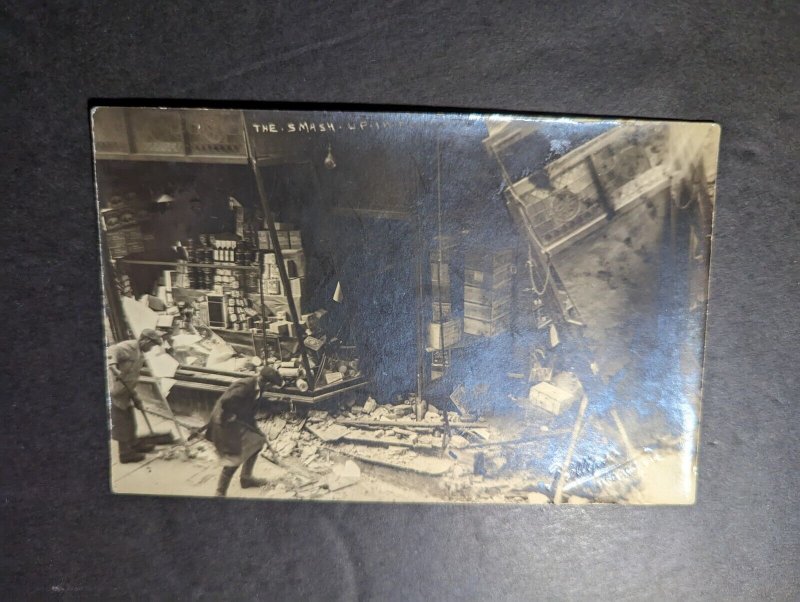 Mint USA RPPC Postcard San Francisco Earthquake Aftermath Rubble