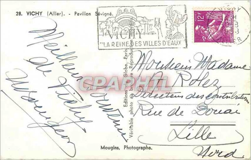 Old Postcard Vichy (Allier) .- Pavilion S�vign�