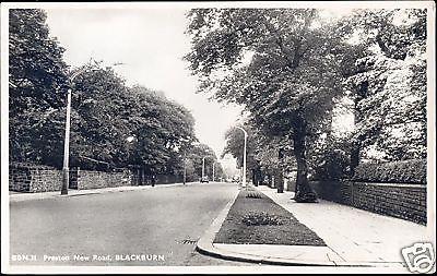 lancs, BLACKBURN, Preston New Road (1958) RPPC