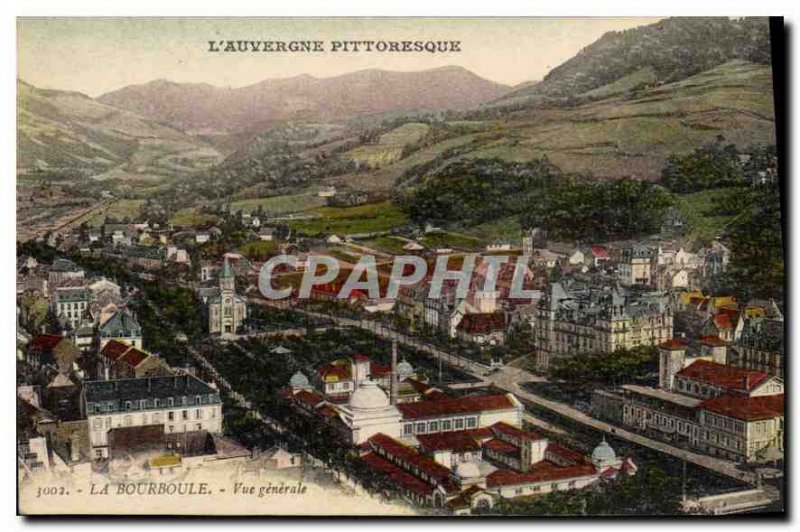 Old Postcard Picturesque Auvergne La Bourboule General view