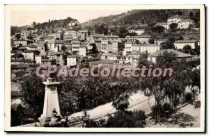 Old Postcard The French Riviera Var Bormes les Mimosa Overview