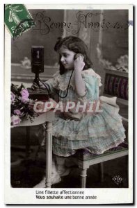 Old Postcard Fantasy Child Phone