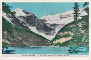 Lake Louise AB, Alberta, Canada - Mt Lefroy and Victoria Glacier