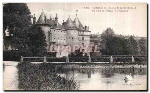 Old Postcard Collection Chateau de Chastellux A Corner of The Pond and the Ca...