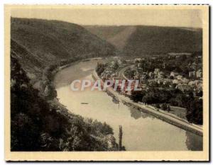 Old Postcard Waulsort Flag and Panorama