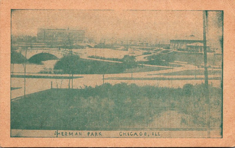 Illinois Chicago View Of Sherman Park