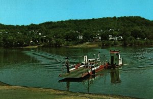 Vintage Ohio River Ferry Boat Postcard P151