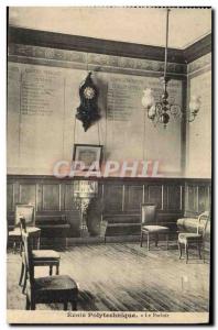 Old Postcard Army Polytechnic The parlor