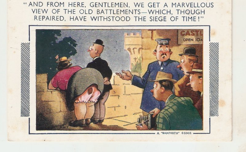 Lot of six (6) Humorous Bamforth Comic postcards
