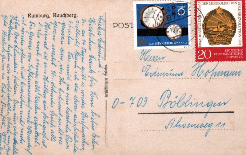 Rumburg,Rauchberg,Germany DDR BIN