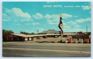 TUCUMCARI, NM New Mexico ~ Route 66 ~ Roadside SAFARI MOTEL  c1970s Postcard