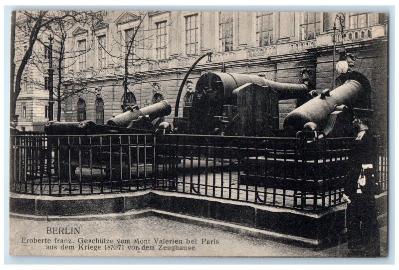 c1940's Conquers French Guns from Mont Valerien Berlin Germany Postcard