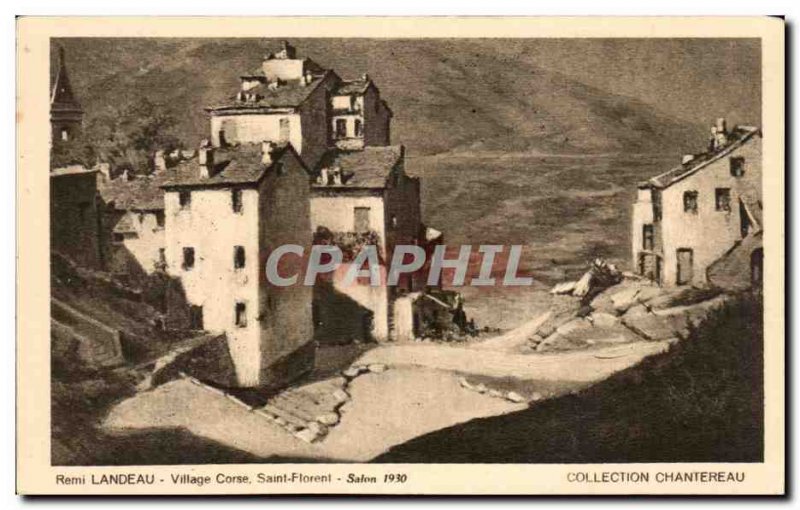 Old Postcard Remi Landeau Village Corsica Saint Florent Show 1930 Chantereau ...