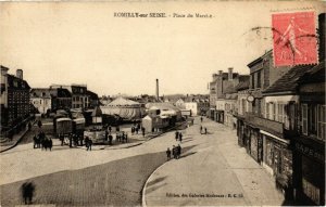 CPA AK ROMILLY-sur-SEINE - Place du Marché (179110)