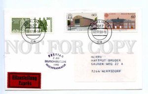 418717 GERMANY BERLIN 1990 year mixed franking Express real posted COVER