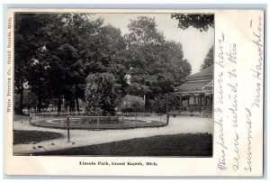 c1905 Lincoln Park Grand Rapids Michigan MI Posted Antique Postcard