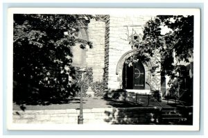 c1930's Church Entrance Nantucket Massachusetts MA RPPC Photo Vintage Postcard 