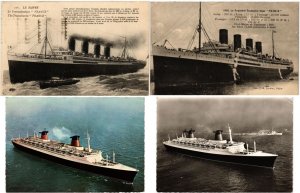 SHIPPING SHIPS SS PARIS STEAMER 70 Vintage Postcards mostly pre - 1970 (L3568)