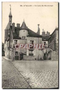 Old Postcard Avallon A Corner Middle Ages