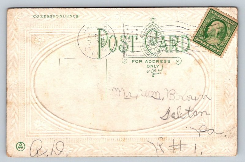 Teasing  Squeezing  But Oh How Pleasing  Romance  Romantic    Postcard