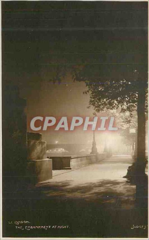 Old Postcard London at Night