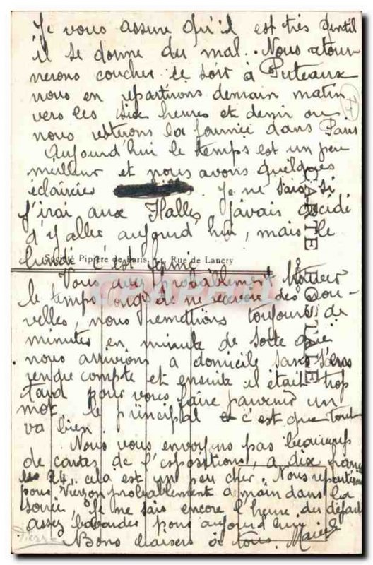 Old Postcard Paris Porte Saint-Martin