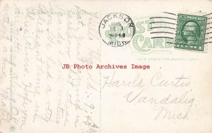 MI, Jackson, Michigan, State Prison, Dining Hall Interior View, 1914 PM, Teich