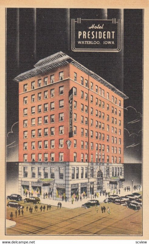 WATERLOO , Iowa , 1930-40s ; Hotel President