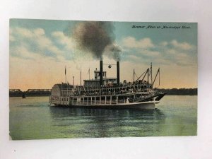 Steamer Alton Postcard Mississippi River