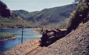 Steam Locomotive Railway Train Humber Valley Newfoundland Canada postcard