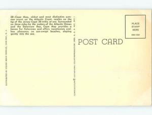 Unused Pre-1980 TWO VIEWS ON CARD Cape May New Jersey NJ ho7292