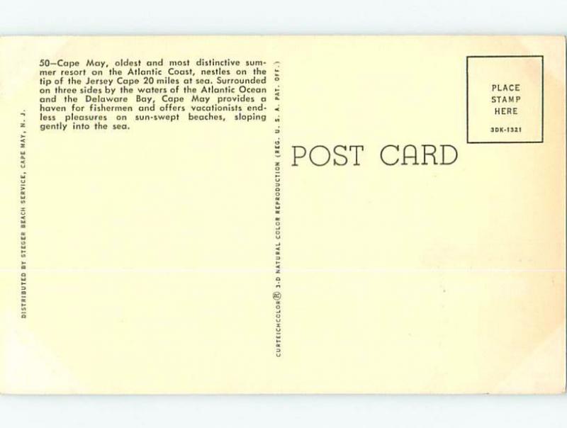 Unused Pre-1980 TWO VIEWS ON CARD Cape May New Jersey NJ ho7292