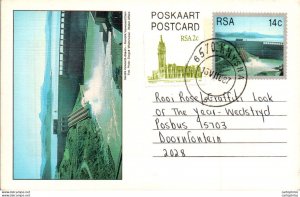 RSA South Africa Postal Stationery Dam to Doornfontein