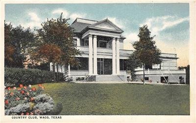 Country Club, Waco, Texas c1920s Vintage Postcard