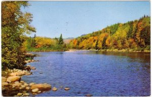 Autumn Scene In Canada, Vintage 1971 Chrome Postcard