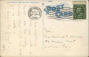 WEST SOUTHPORT ME Hendrick's Head Lighthouse Old Postcard 