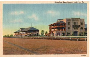 VINTAGE POSTCARD KEENELAND HORSE RACING COURSE LEXINGTON KENTUCKY