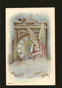 Postmarked 1910 Toronto Ont A Happy New Year Embossed Postcard