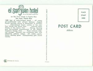 Unused Pre-1980 SAN JUAN HOTEL San Juan Puerto Rico PR hr5788
