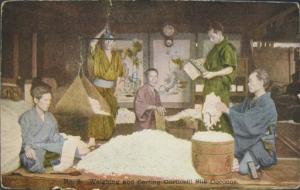 Corticelli Silk Japanese Scene #8 Sorting Cocoons